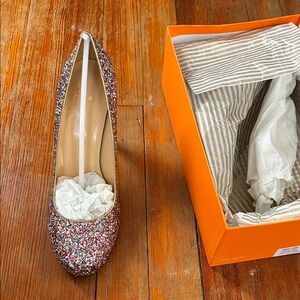 Kate Spade Multicolor Glitter Heels